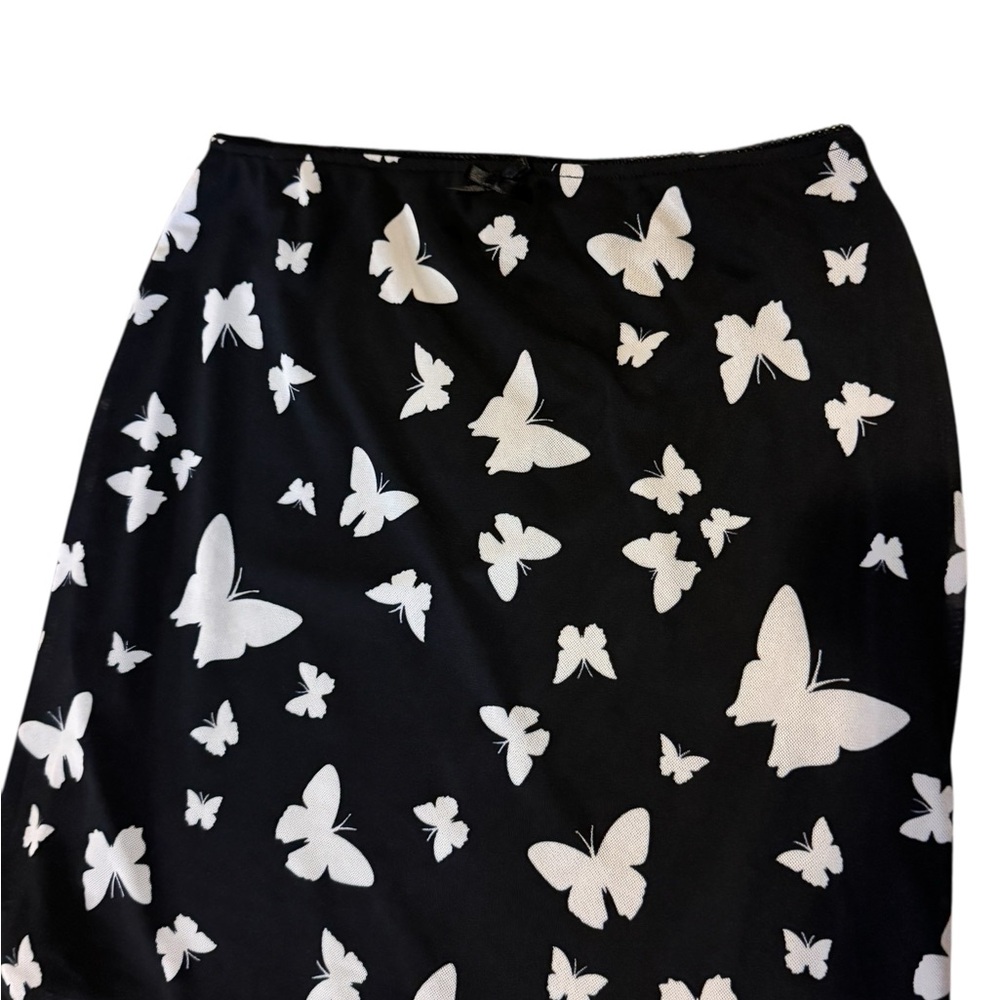 Wild Fable Womens Black Butterfly Mesh Mini Skirt, Size S - Picture 7 of 11